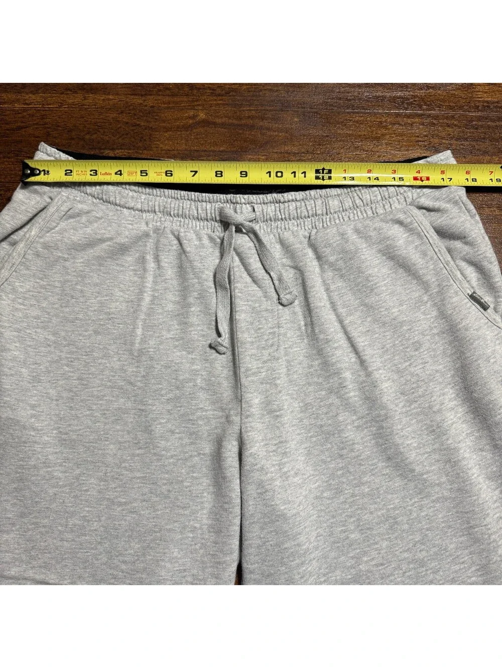 Eddie Bauer Mens Lounge Sweatpants L Heather Gray Cotton Blend Drawstring Soft
